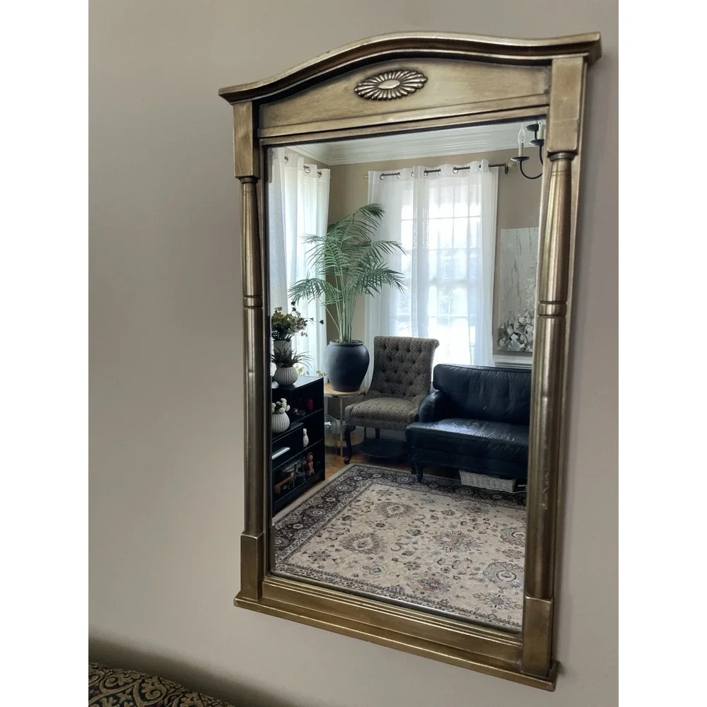 Vintage Syroco Mirror With Gold Frame 13 X 23